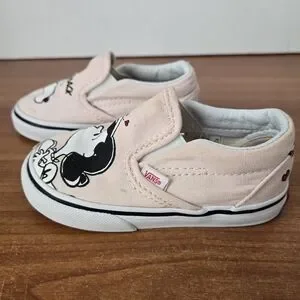 Vans Shoes Vans Peanuts Snoopy Lucy Girls Slip Ons Size 65